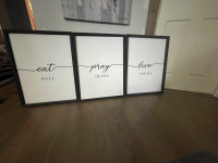 Framed canvas Eat Pray Love 