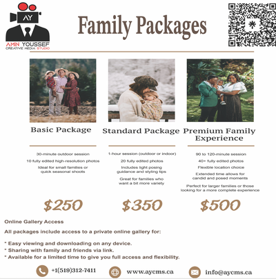 Family Session Packages, View more