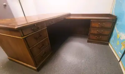 Kimball Senator Pedestal Desk & Executive Return, View more