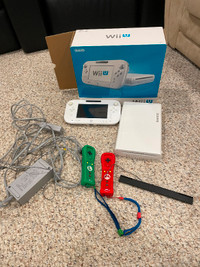 Nintendo Wii U Console with Cables, Gamepad and Remotes For Sale
