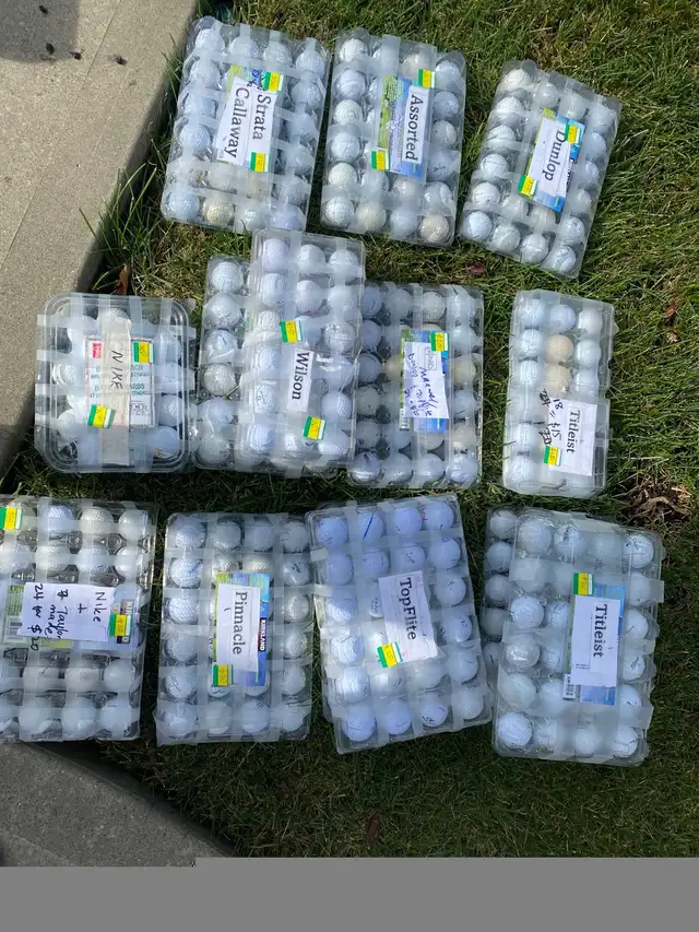 Assorted Golf balls -  Topflite, Pinnacle, Titleist, Nike,541618094138337287
