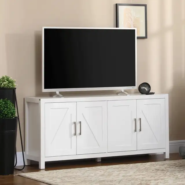 Tall TV stand sideboard Cabinet w/ Barn Style Door in Hutches & Display Cabinets in Markham / York Region - Image 8