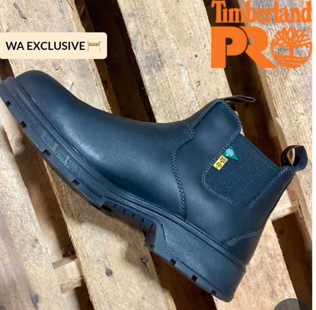 New!Timberland PRO Nashoba Pull-on Composite Toe Boot  Black  in Men's Shoes in St. John's - Image 4