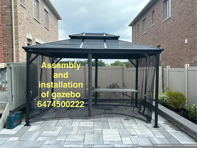 assembly of gazebo in Outdoor Tools & Storage in Markham / York Region - Image 3
