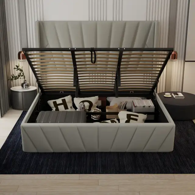 Queen/King size bed frame and mattress available in Beds & Mattresses in City of Toronto - Image 4