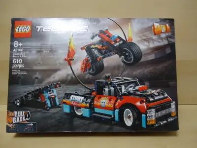 LEGO technic set #42106 Stunt show truck and bike. 2 in 1 building set. NEW and sealed. Box shows mi...