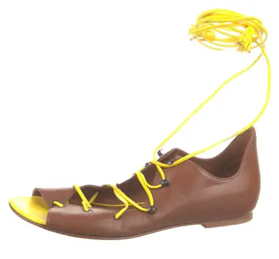 Malone Souliers Leather Printed Sandals, View more