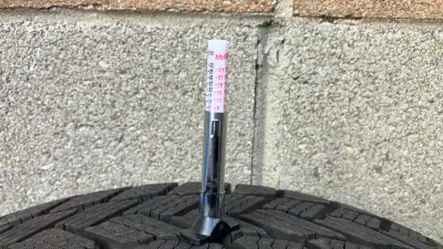 TREAD MEASURES = 8.5mm OR 22/64" ********** PRETTY MUCH STILL BRAND NEW ********* USED BY SENIOR CIT...