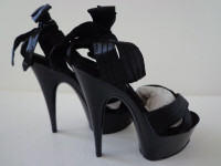 $120 NEW Pleaser Shoes Delight-668 Size 6 Platform Satin