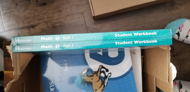 Horizons Math 5Workbooks 1 & 2 (still shrinkwrapped) - NEW in Textbooks in Edmonton - Image 2