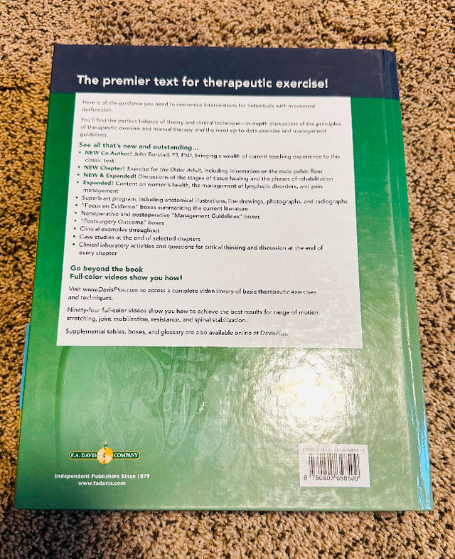 Therapeutic Exercise: Foundations and Techniques in Textbooks in Calgary - Image 2