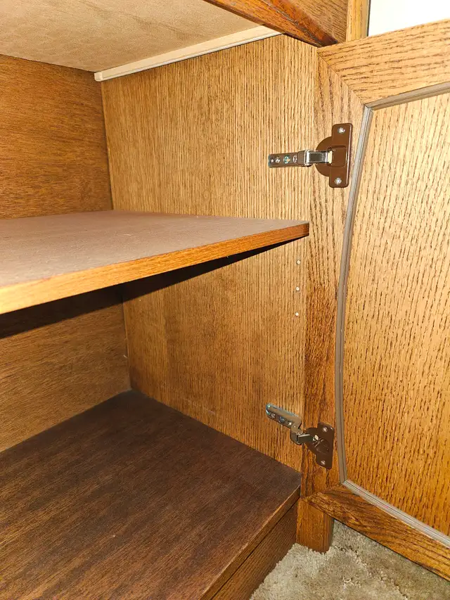 Solid Oak China Cabinet / Wall Unit in Other in Edmonton - Image 4