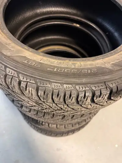 Setting a used set of 215/55R17 Goodyear Winter tire Ultragrip tread is still good. Purchased in 201...