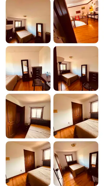 These two furnished rooms are available for rent in the North York Weston 401 area, offering a comfo...