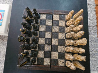Hand carved Mayan chess set. BEAUTIFUL details and quality
