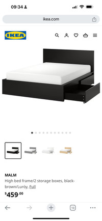 IKEA bed with storage 