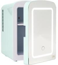 Paris Hilton 4L Mini Refrigerator w/Mirrored Door & Dimmable LED
