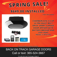 Garage opener install and sales