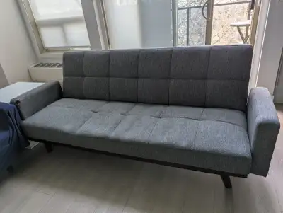Hello - I have a couch/futon for sale. It has some superficial damage but would be great for a spare...