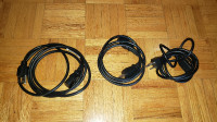 COMPUTER POWER CABLES THREE PIECES