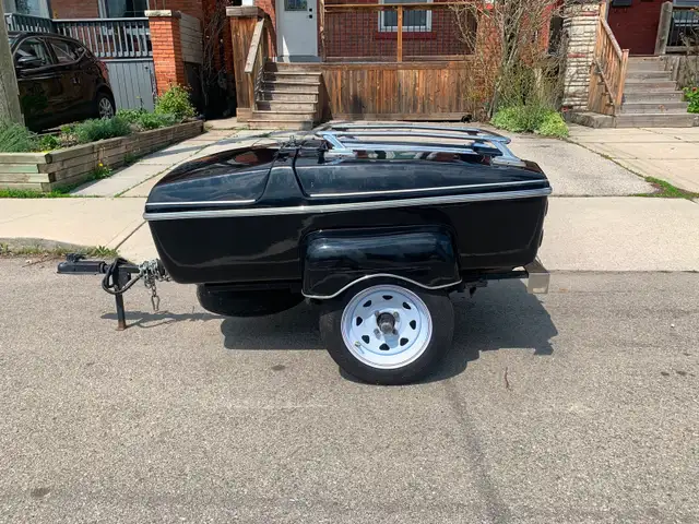 Unique Fibreglass Enclosed Motorcycle | Car Trailer | 1 AXLE in Cargo & Utility Trailers in Hamilton - Image 2