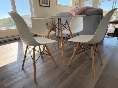 Eiffel Table and 4 Matching Chairs Set – Perfect Condition, View more