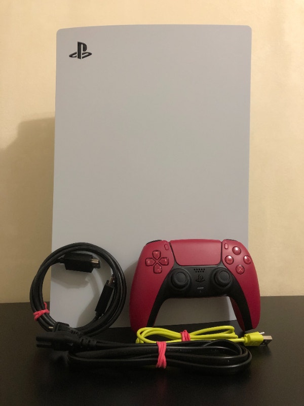Sony PlayStation PS5 Digital Console with Cosmo Red Controller Sony Playstation 5 City of