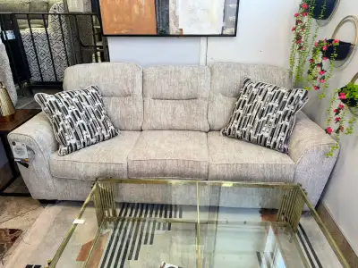 In Store Sale Branded Designer sofa Beige in Color, View more