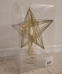 BRAND NEW - Christmas Tree Star Topper - decorations ornaments