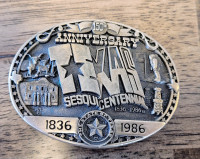 1986 Commemorative Texas Belt Buckle