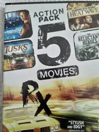 5 action pack movies DVD