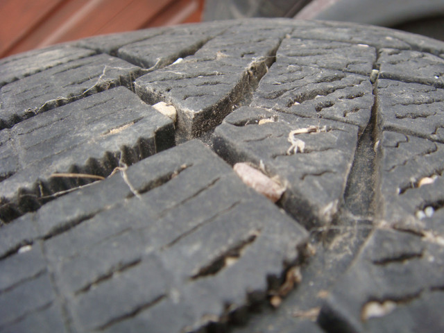 4-195 65 r15 winter tires on honda civic wheels (perelli winter) in Tires & Rims in Saskatoon - Image 2