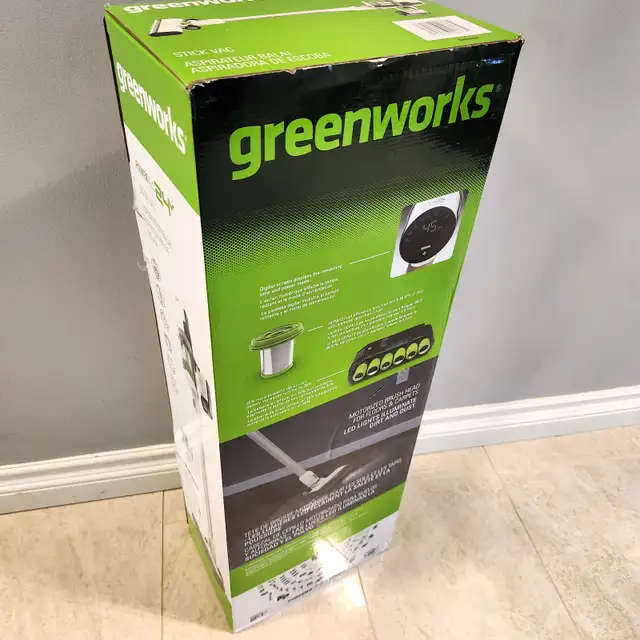 Greenworks 24V Stick Vacuum Cleaner – Powerful, Cordless in Vacuums in Kitchener / Waterloo - Image 4