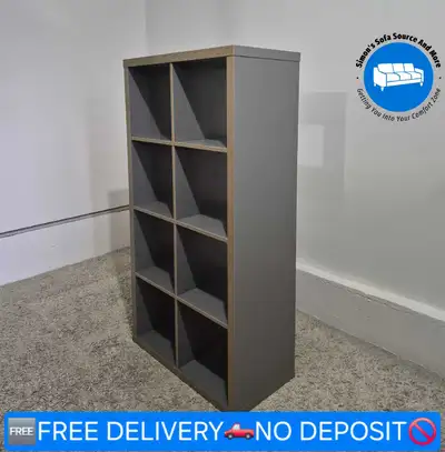DELIVERY AVAILABLE Light Gray Ikea Kallax 4 Level Shelving Unit, View more