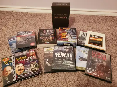 Box sets and various War Movies-25$ takes all