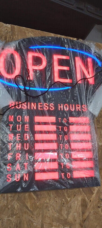 Open Sign,stickable hour, various other open signs, multicolor