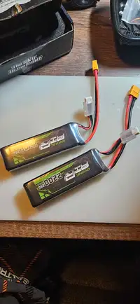 Lipo battery for rc x2