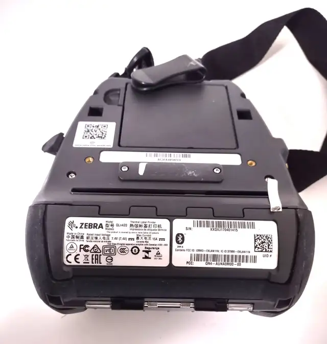 Zebra QLN420 Wi-Fi & Bluetooth Mobile Label Printer with battery in Printers, Scanners & Fax in Kitchener / Waterloo - Image 4