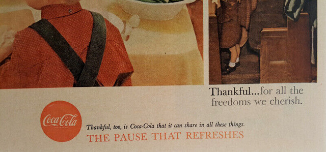 1959 Coca-Cola Magazine Double Page Advertisement dans Art et objets de collection  à Ville de Toronto - Image 4