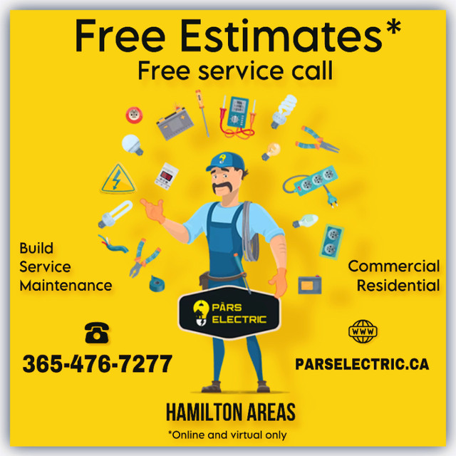 Electrician⚡ FREE ESTIMATE⚡ Renovation in Electrician in Hamilton