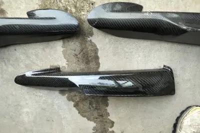 cleaning out garage. have 2 used carbon splitters with some damage (see photos), and one extra split...