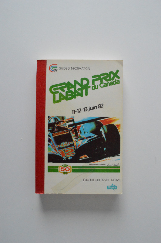 Labatt Grand Prix du Canada 1982 Media Guide French English dans Art et objets de collection  à Longueuil/Rive Sud - Image 2