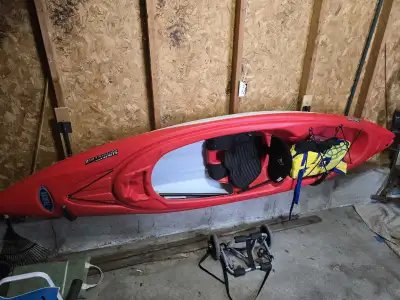 Get ready to paddle with this Pelican Summit 100X Kayak! This used kayak is ready for the water and...
