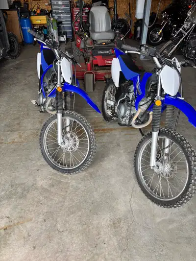 2 - 2021 Yamaha 125 TTR dirt bikes Owned since new One needs battery and has slightly more use. $325...