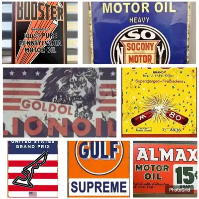 Over 50 Wall Decor Retro Art 12L x 8W Inches Metal Tin Signs., View more