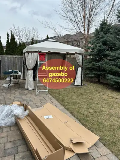 assembly of gazebo, View more