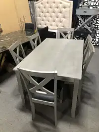7pc Dining Set With 6 Chairs for only $599.