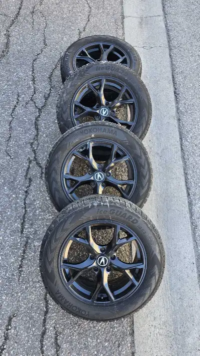 ️ Winter-Ready Tire & Rim Package – Yokohama IceGuard on Acura Rims – $900 OBO ️ Size: 235/55/17 • B...
