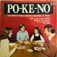 1970 POKENO Poker/Keno Game VINTAGE 99% complete!