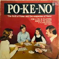 1970 POKENO Poker/Keno Game VINTAGE 99% complete!